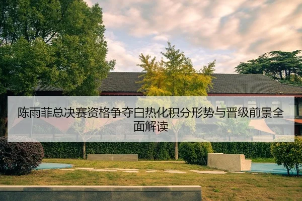 陈雨菲总决赛资格争夺白热化积分形势与晋级前景全面解读